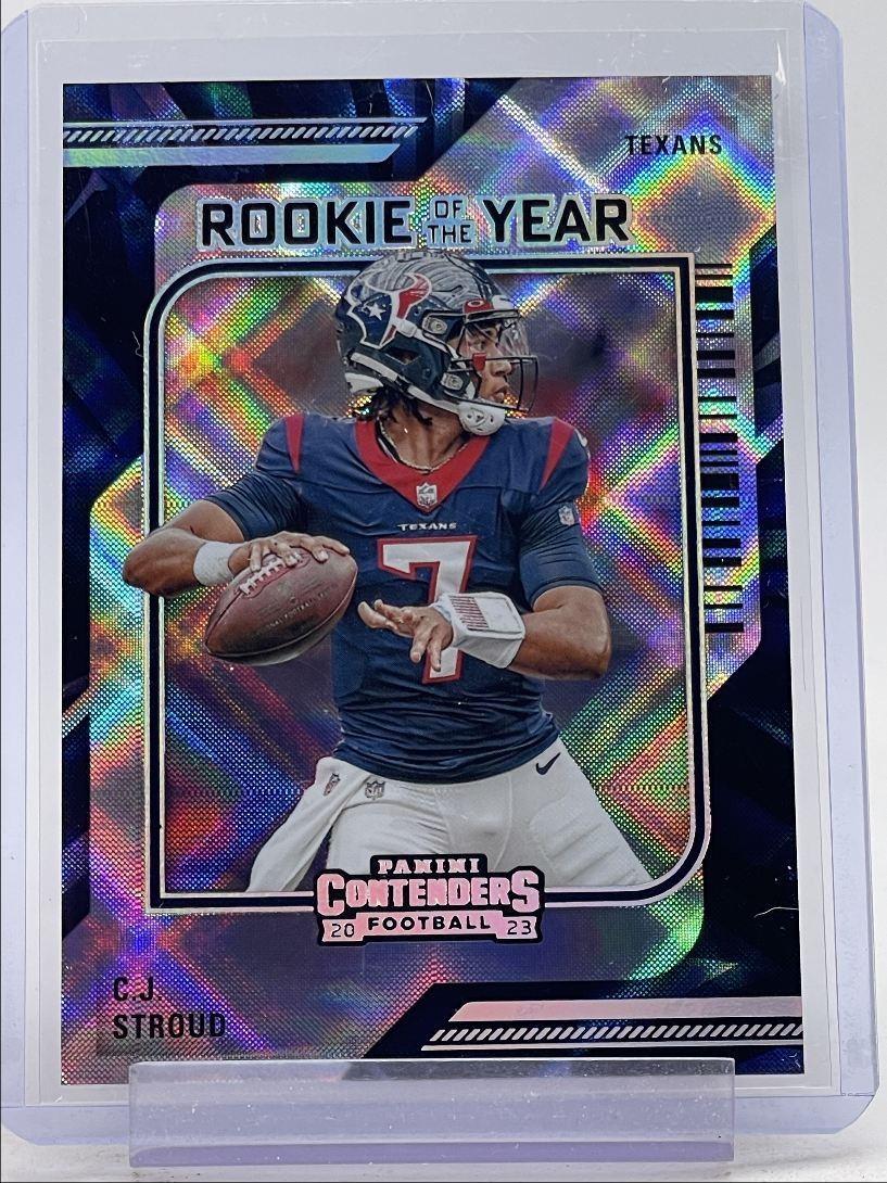 C.J. STROUD 2023 CONTENDERS ROOKIE OF THE YEAR SILVER TEXANS RC Q4503
