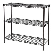Standing Shelving Units, 36 W x 14 D x 32 H Metal Storage Shelves, Adjustable...