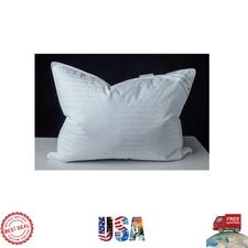 Goose Down Soft Pillow - 100% Cotton, Standard Size 20x26 Inch