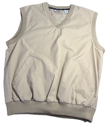 Slazenger Men’s X-Large Golf Vest, Brown 100% Polyester With Pockets - Picture 5 of 7