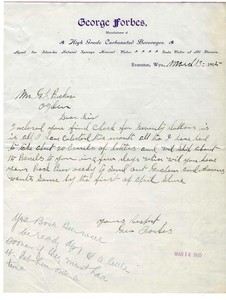 George Forbes, Idan-ha Mineral Water, Evanston, Wyoming 1905, Becker, Ogden, Ut