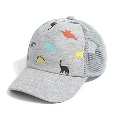 Toddler Baseball Cap Baby Cap Sun hat Print Dinosaur 2-5T 1a-p-grey Dinos