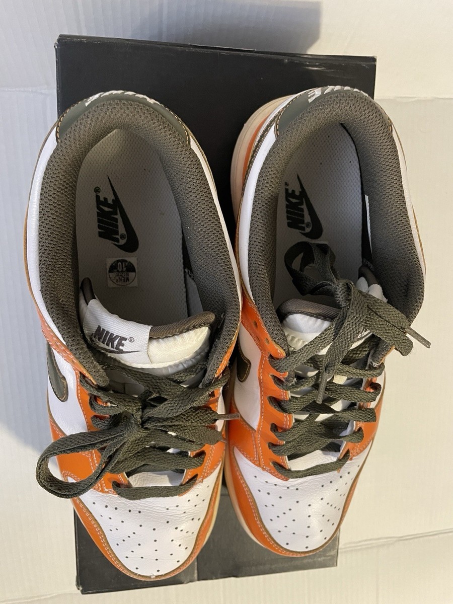 Nike SB Dunk Air White‎ Orange Olive Mens Golf Shoes 484294-101 RARE RARE Nike SB Dunk Air White Orange Olive Golf Men main image 2
