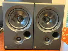 PAIR OF KEF CODA 8 2-WAY BOOKSHELF SPEAKERS, made in UK, *READ*
