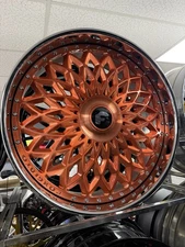 Forgiato Sona  26” Staggered 96 Impala sS  Donk C10 Brush Rose Gold Chrome Lip