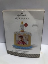 Hallmark Keepsake Ornament Baby's First Birthday Photo Holder