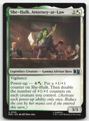 She-Hulk, Attorney-at-Law 745 MSC Commander: Marvel Super Heroes Magic MTG NM