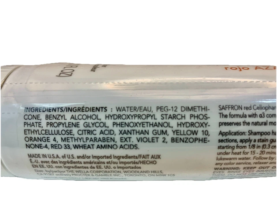 Complejo Sebastian Cellophanes a3 rojo azafrán 300 ml/10,1 floz Foto 2 de 3