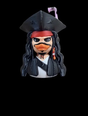 Jack Sparrow 3D Printed Rubber Duck Jeep Cruise