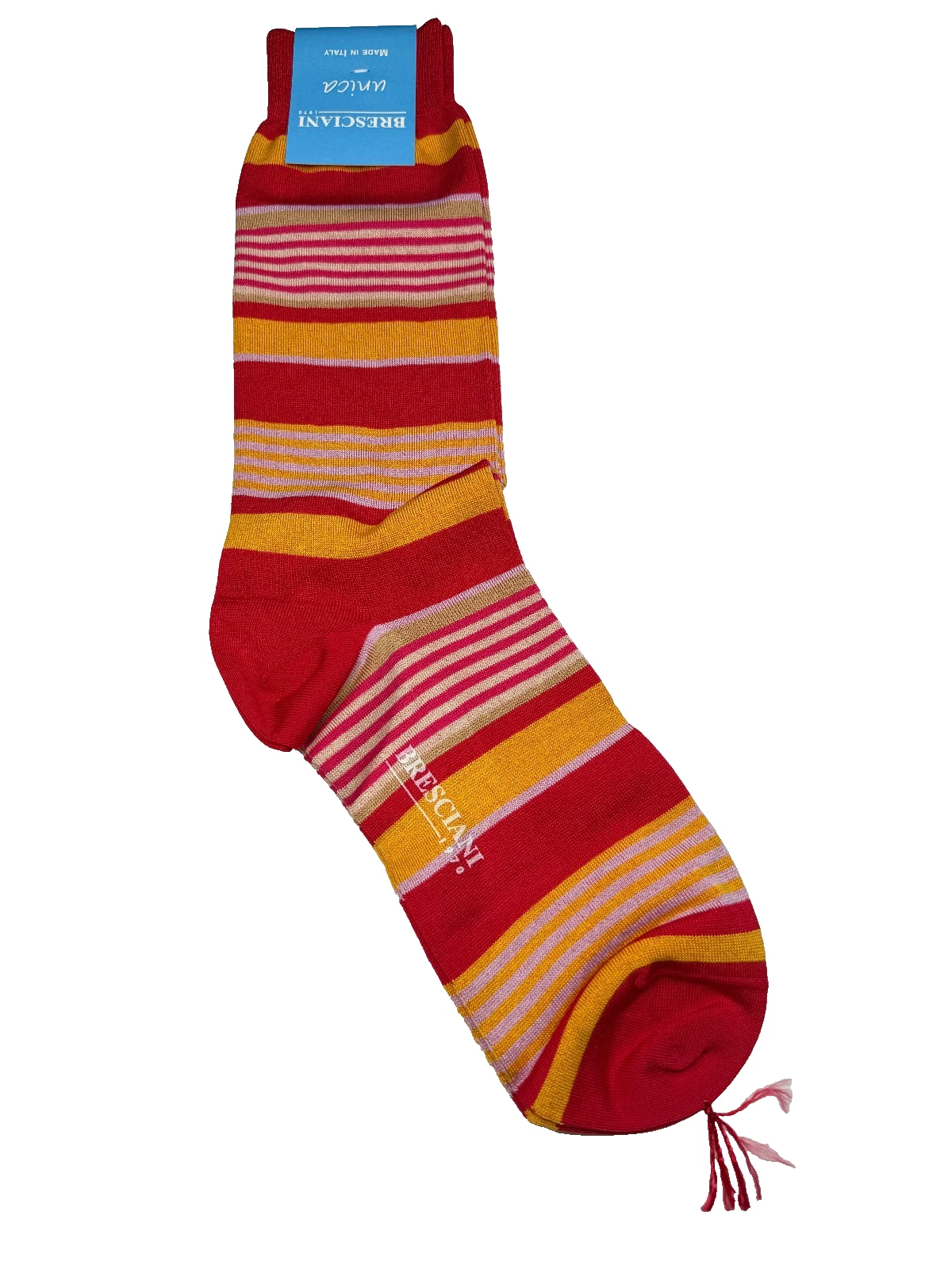Bresciani 1970 90% Cotton, 10% Elastan Italian Unisex Socks One Size With Tags
