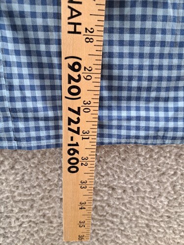 Vineyard Vines On The Go Performance Button Down Shirt Mens Large Blue Gingham - Picture 7 of 13