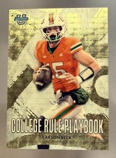 Marketplace image: 2025 Bowman University Chrome - College Rule PlayBook Carson Beck Superfractor