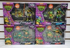 TMNT Mutant Mayhem: Making of a Ninja Mikey, Don, Raph & Leo - GITD Exclus Lot