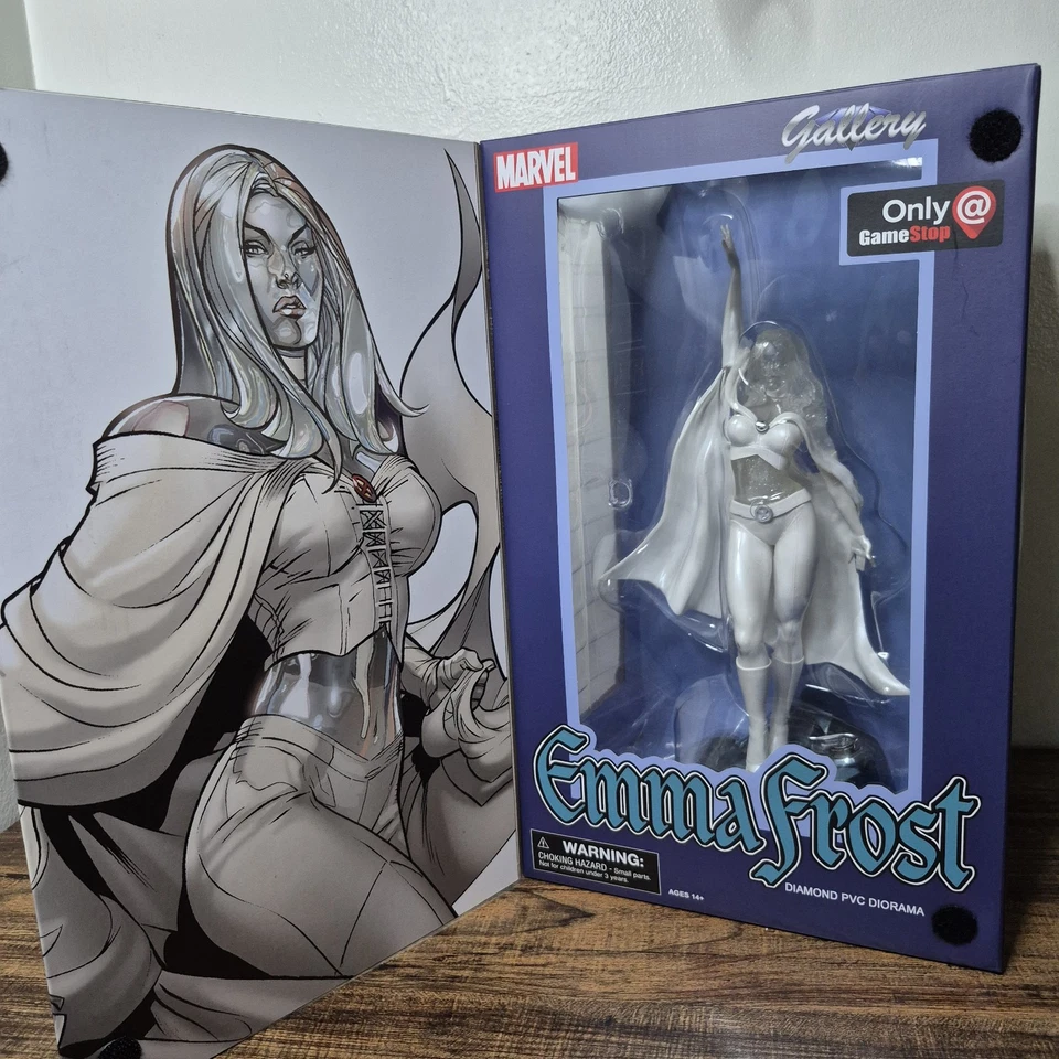 Marvel Emma Frost Diamond Select 2019 14" PVC estatua Gamestop excl X-men caja abierta Foto 3 de 4