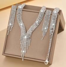 Sparkling 3-Piece Jewelry Set for Women Perfect for Wedding Dance Evening Events