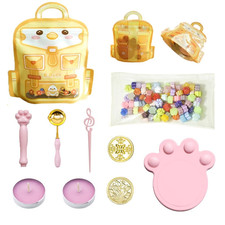 100Pcs Wax Seal Stamp Kit for Beginners   Includes Stamps with Handle, Wax Spoon