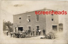 1914 RPPC PHOTO RICHMOND INDIANA "GARAGE REPAIRING LIVERY & ACCESSORIES"