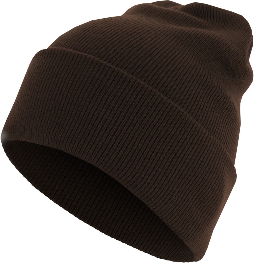 MSTRDS Beanie Шапочка с базовым клапаном Удлиненная версия Шоколадная