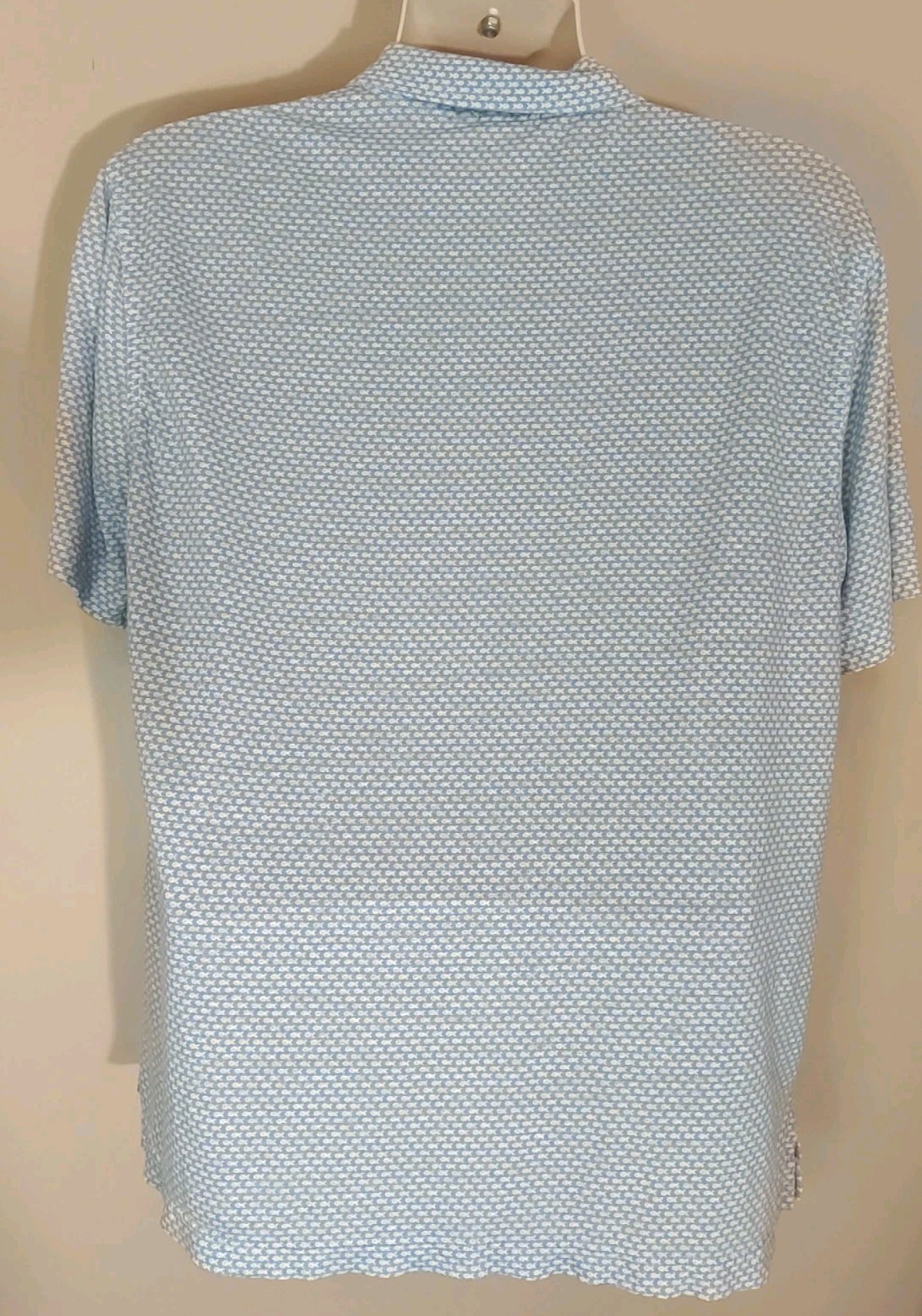 j mclaughlin Blue White Fish Theme Pattern Collar… - image 3