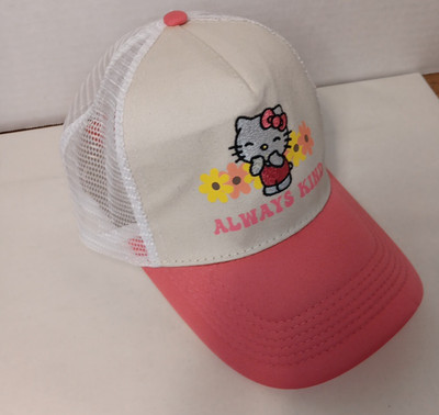 Hello Kitty HK Baseball Cap Women's One Size Always Kind Sanrio Kawaii Kidcore