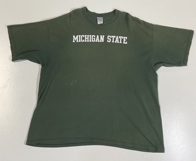 Vintage Michigan State T Shirt Sz XXL Spellout Spartans Y2K