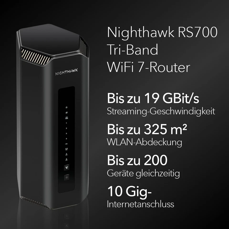 NETGEAR Nighthawk RS700 Tri-Band WiFi 7-Router - Bild 3 von 4