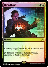 MTG FOIL Dreadbore  - Ravnica Remastered #180