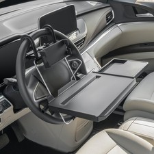 Paffenery Large Car Steering Wheel Tray Back Seat Headrest 15", Black