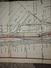 Peoria Ill Railroad Yard Map Vintage Two Color 61" Long — photo 6