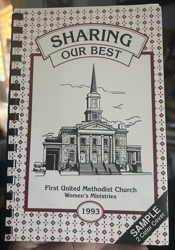 Vtg. Cookbook First Baptist Church & Education Center Raleigh NC 60 Pgs. Recipes