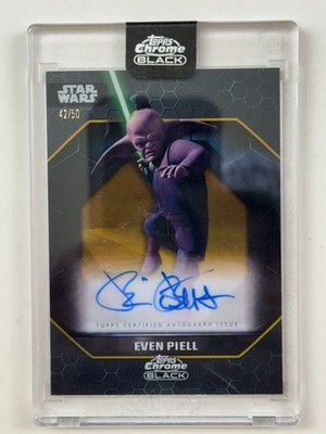 2024 Topps Chrome Black Star Wars #ALS-BE Blair Bess Even Piell Auto Gold /50
