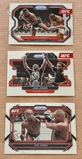 Jon Jones Prizm UFC 3 Card Lot 2021 #101 2022 #4 2023 #74 MMA Jon Bones Jones