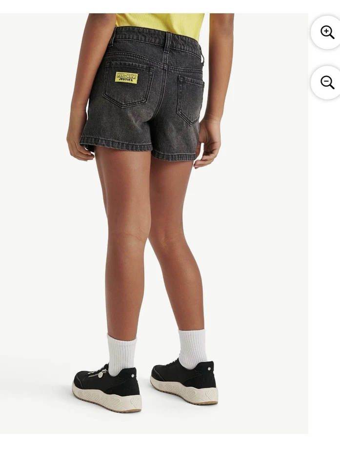 Pantalones Cortos Vaqueros Justice Girl’s Pac-Man Denim Talla 14 Años 80 Embellecidos Nuevos Foto 2 de 4