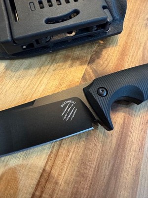Bastinelli PY G-10 Knife Stainless Steel D2 Fixed Blade New Unused