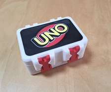3D Printed UNO Card Case Snap Lock Holder – UNO Deck Storage Box 