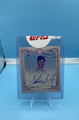 2017 Topps GypsyQueen Chewing Gum Mini Autographs Steven Matz Missing Name Plate
