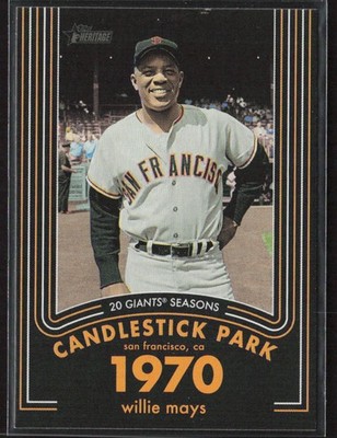 2020 Topps Heritage #18 Willie Mays 20 Giants Seasons