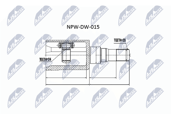 NPW-DW-015 NTY Gelenksatz, Antriebswelle FüR Mazda,Mitsubishi,Ssangyong-image