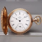 Antique Old Pocket Watch Elgin 17 Gold Filled Hunter Case 7 jewels size 6s c1897