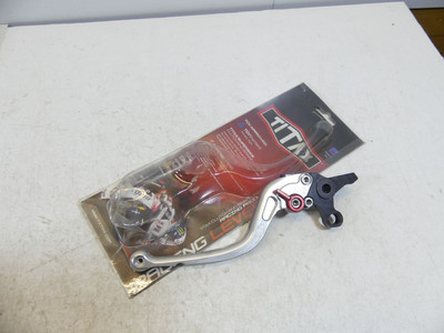 Kawasaki ZZZ-R/VN/Zephyr/ZRX/GTR/GPZ Kupplungshebel Titax Racing silber M00748