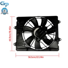 Radiator Cooling Fan Assembly 2016 2017 2018 For Honda Civic LX-P 2.0L New