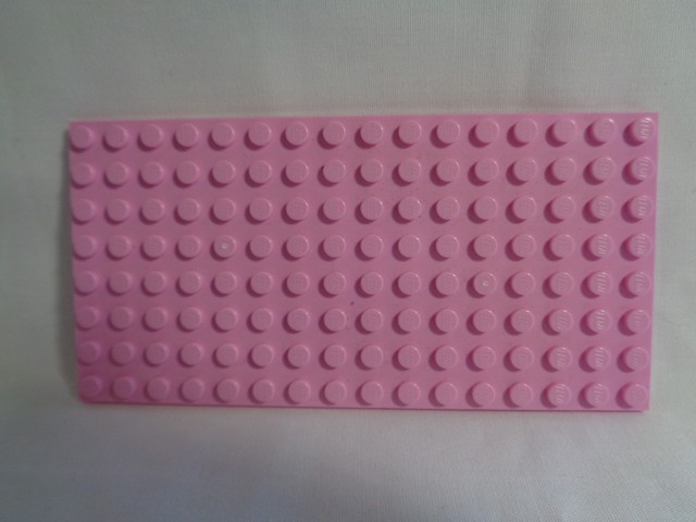 pink lego base plate