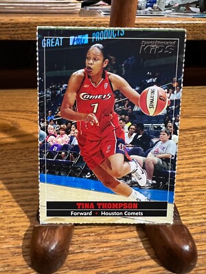 Tina Thompson Houston Comets Card #517 WNBA Sports Illustrated for WNBA Tina Thompson サイン入り写真