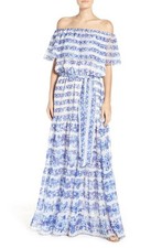 Eliza J Blouson Maxi Dress (Size 6)
