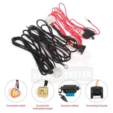 Black Red Diesel Air Heater For Split Unit Power Supply Cable Harness Wire Plug