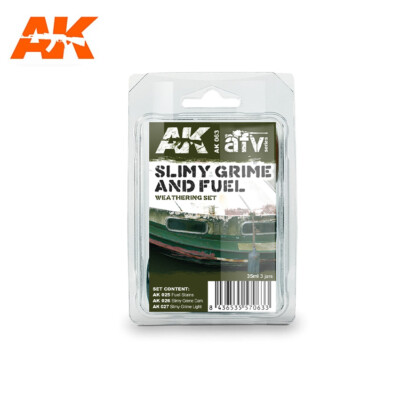 AK Weathering Slimy Grime And Fuel Set AK063