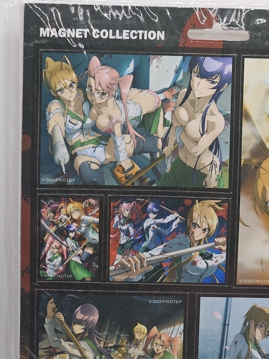 H.O.T.D. Magnet Collection 6pc Anime Rei Saeko High School Of The