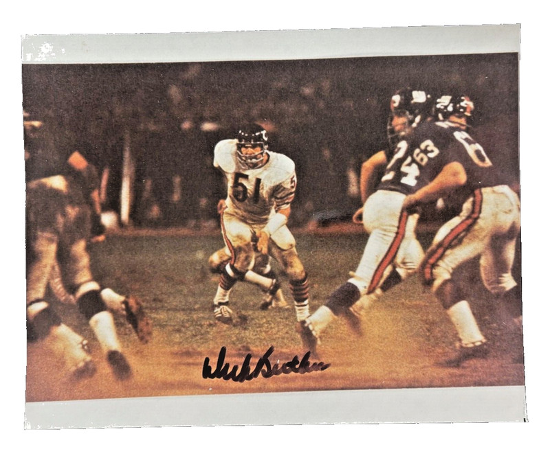 Dick Butkus All-Pro Pro-Bowl Award-Winning All-Time-Great HoF Photo Autograph