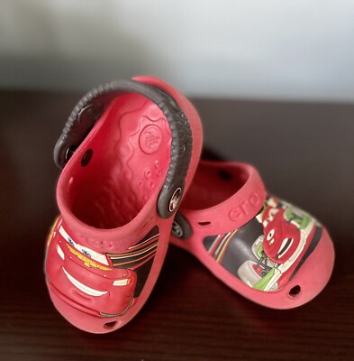 Cars Lightning McQueen & Francesco Kids Crocs, Colorful,great condition Size 6/7