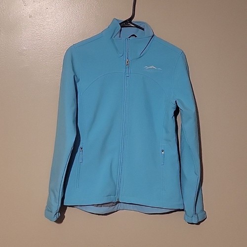 LAUREN JAMES CO. Preptec Windbreaker Jacket Teal Blue Women's Size Small
